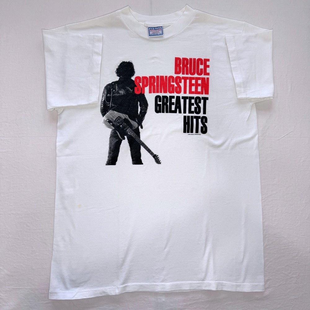 Vintage 1999 Bruce Springsteen Greatest Hits T Shirt All Sport USA Men's Large